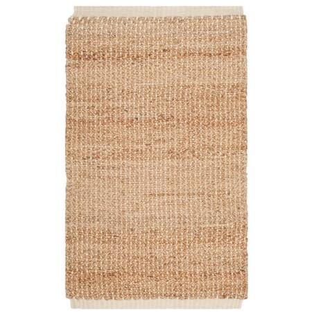 Safavieh 2 x 3 ft. Natural Fiber Hand Woven Accent Area Rug Ivory & Natural NF465A-2